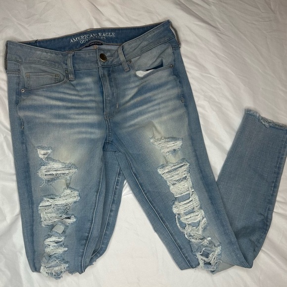 AMERICAN EAGLE 360 STRECH SKINNY JEGGING 8 - Picture 1 of 5